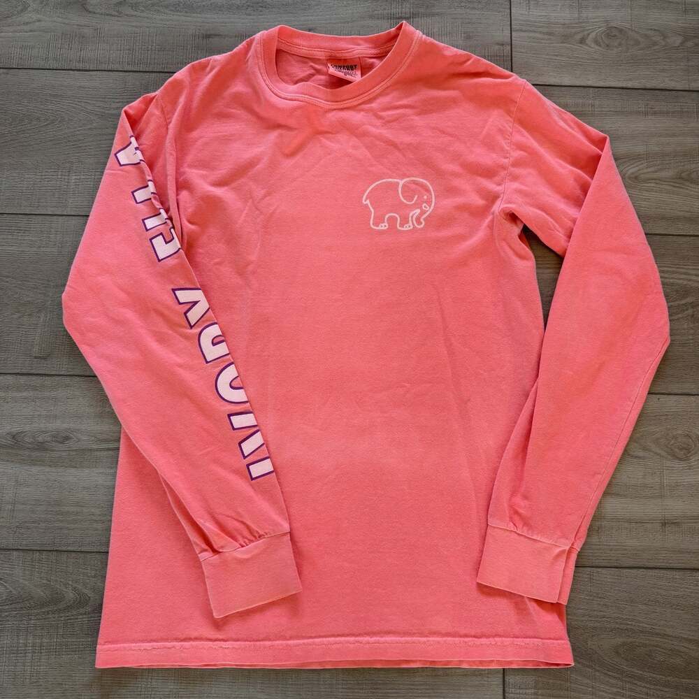 Ivory Ella Long Sleeve T-Shirt Womens Small Coral